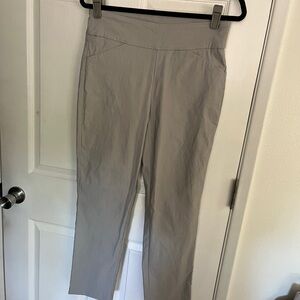 Tribal Gray Ankle Cropped Pants size 8